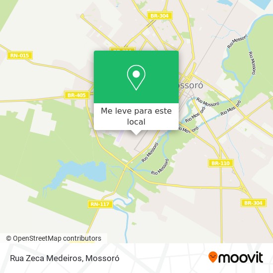 Rua Zeca Medeiros mapa
