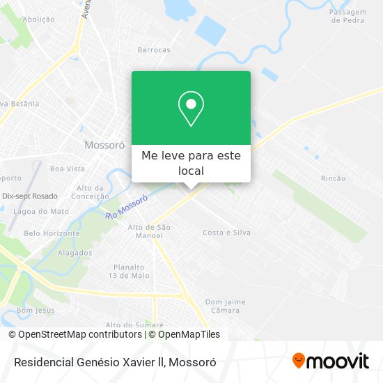 Residencial Genésio Xavier ll mapa