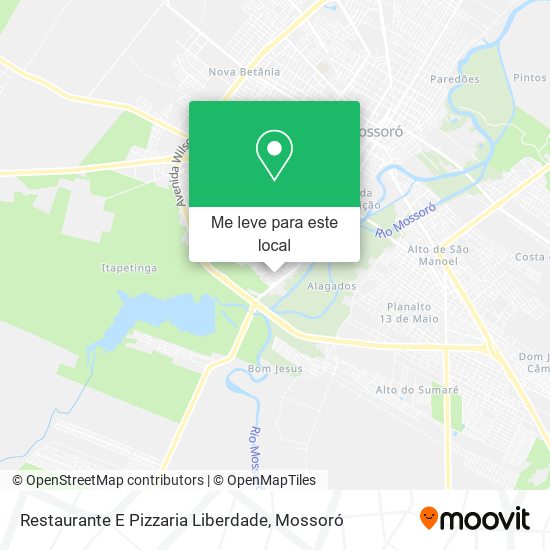Restaurante E Pizzaria Liberdade mapa