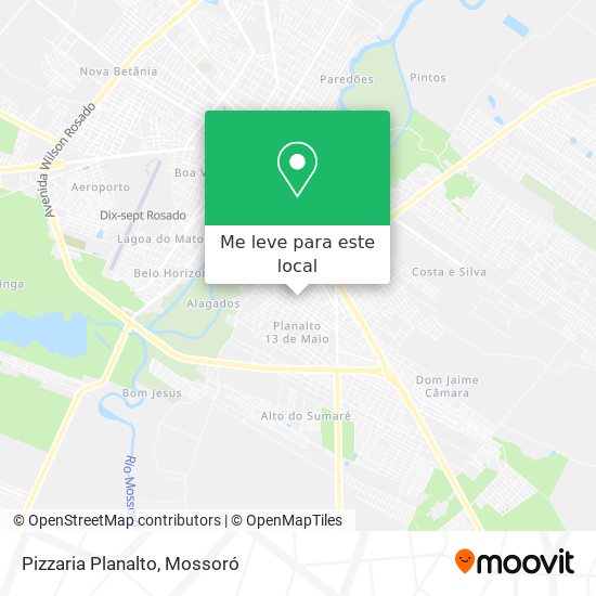 Pizzaria Planalto mapa