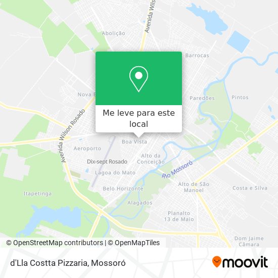 d'Lla Costta Pizzaria mapa