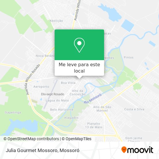 Julia Gourmet Mossoro mapa