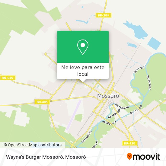Wayne's Burger Mossoró mapa