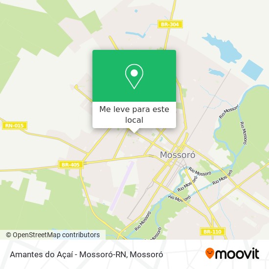 Amantes do Açaí - Mossoró-RN mapa