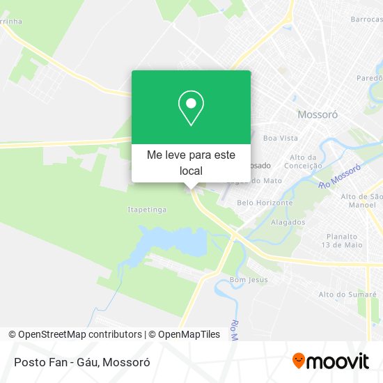 Posto Fan - Gáu mapa