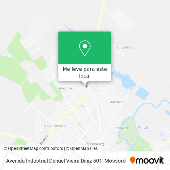 Avenida Industrial Dehuel Vieira Diniz 501 mapa