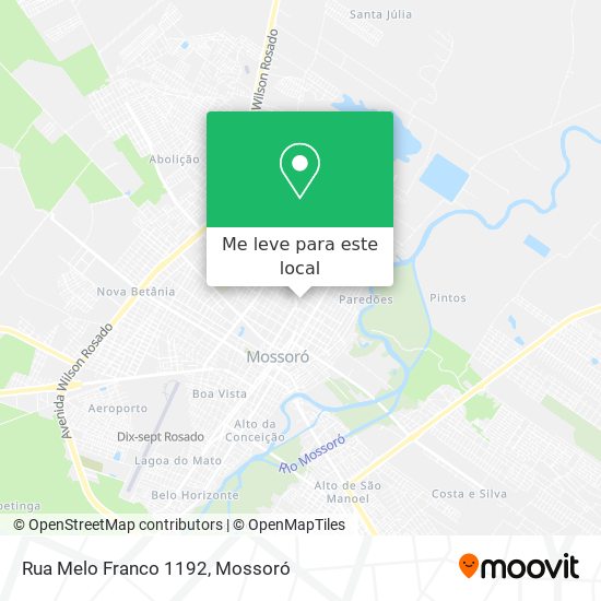 Rua Melo Franco 1192 mapa