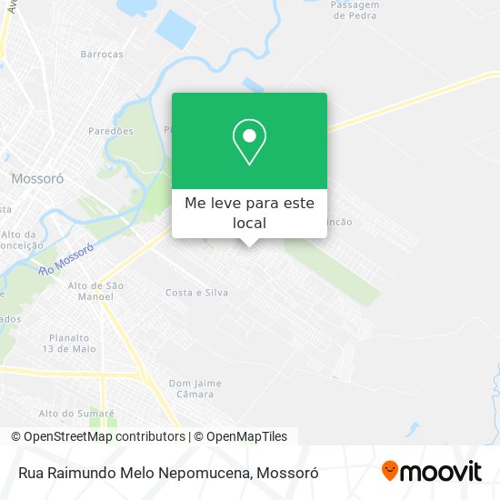 Rua Raimundo Melo Nepomucena mapa