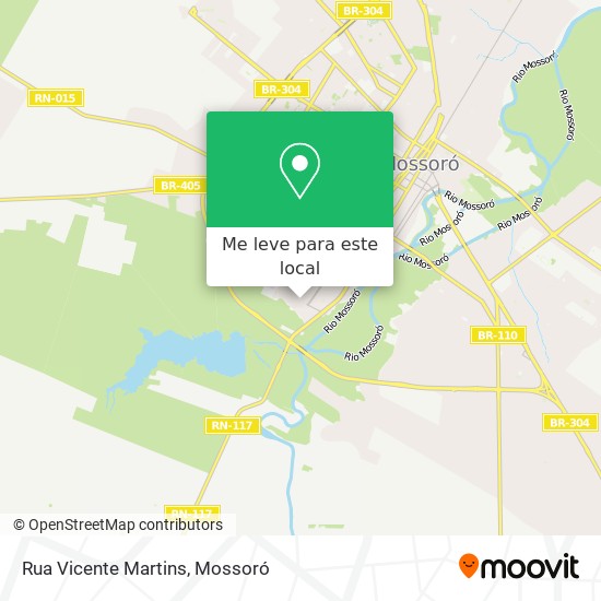 Rua Vicente Martins mapa