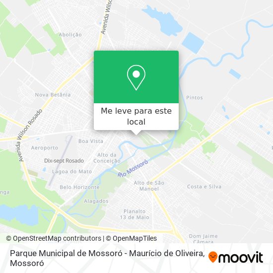 Parque Municipal de Mossoró - Maurício de Oliveira mapa
