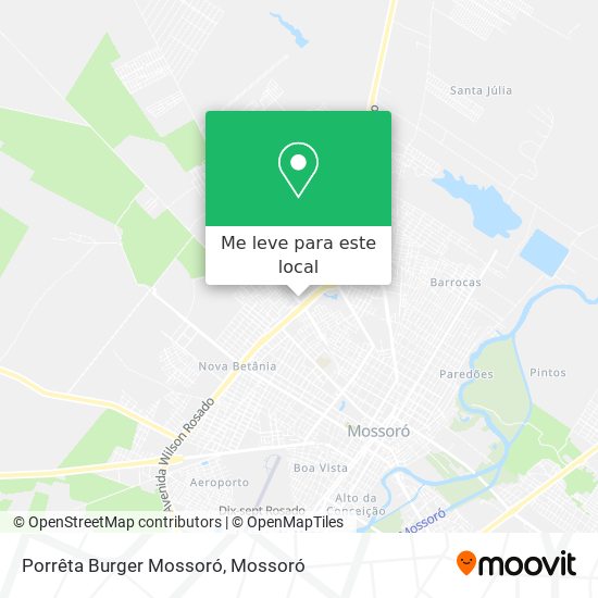 Porrêta Burger Mossoró mapa