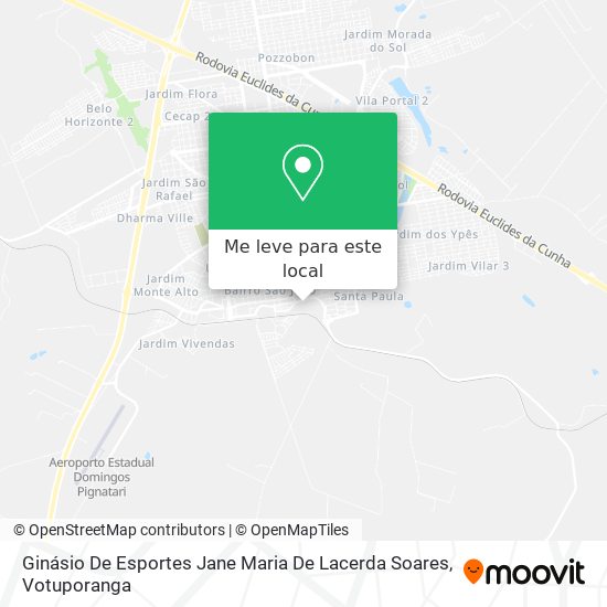 Ginásio De Esportes Jane Maria De Lacerda Soares mapa