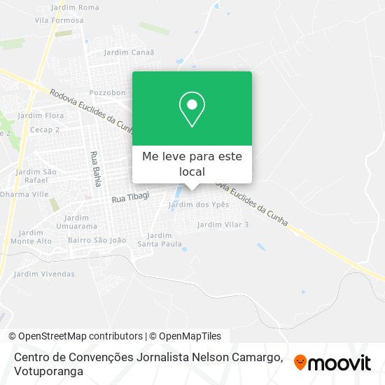 Centro de Convenções  Jornalista Nelson Camargo mapa