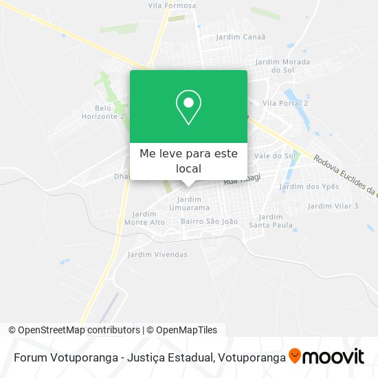 Forum Votuporanga - Justiça Estadual mapa