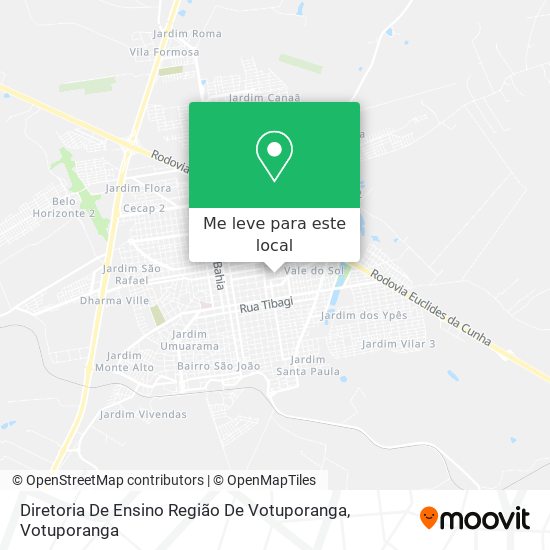 Diretoria De Ensino Região De Votuporanga mapa