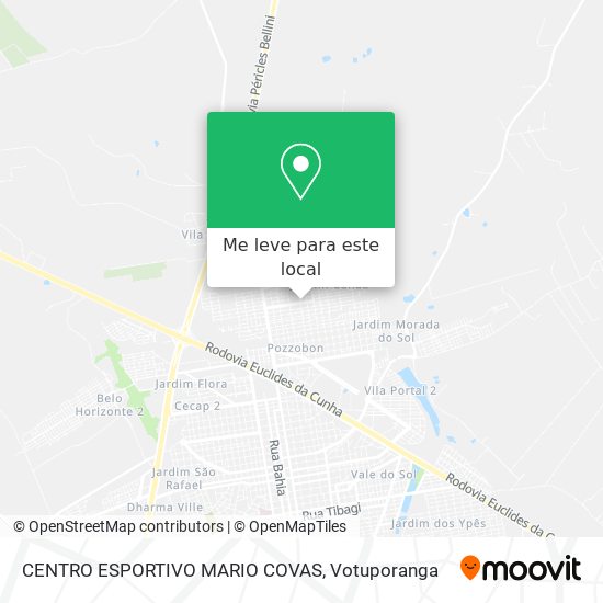 CENTRO ESPORTIVO MARIO COVAS mapa