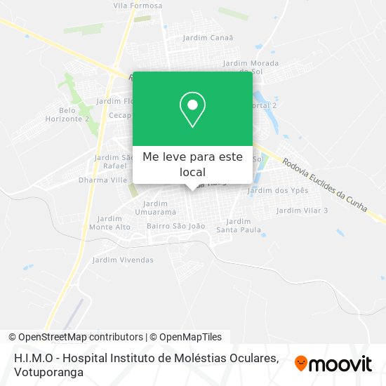 H.I.M.O - Hospital Instituto de Moléstias Oculares mapa
