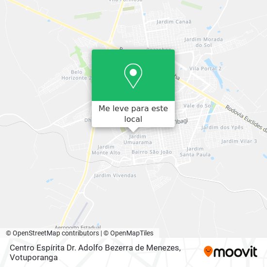Centro Espírita Dr. Adolfo Bezerra de Menezes mapa