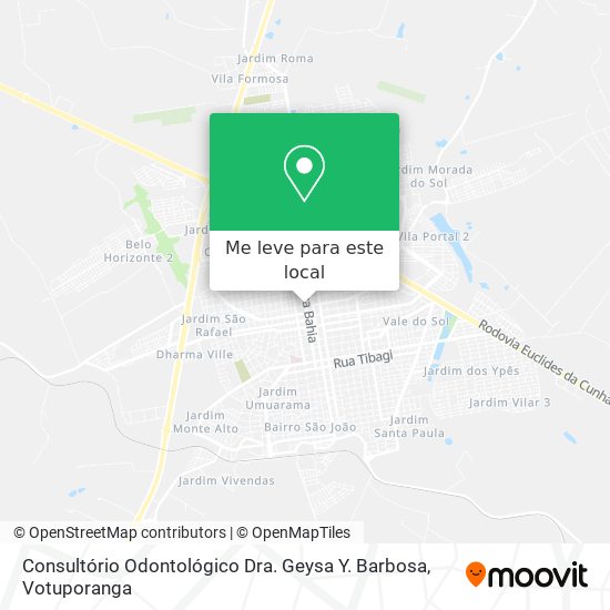 Consultório Odontológico Dra. Geysa Y. Barbosa mapa