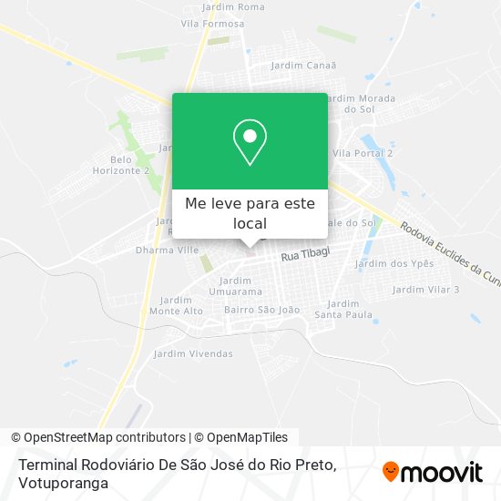 Terminal Rodoviário De São José do Rio Preto mapa