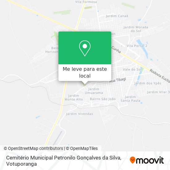 Cemitério Municipal  Petronilo Gonçalves da Silva mapa