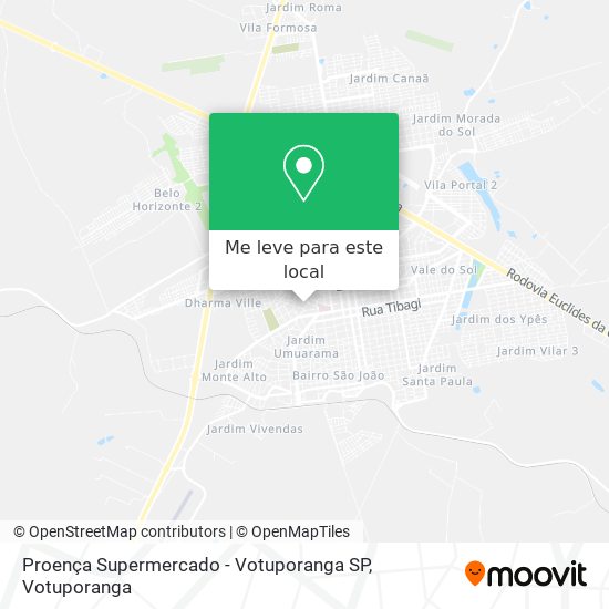 Proença Supermercado - Votuporanga SP mapa