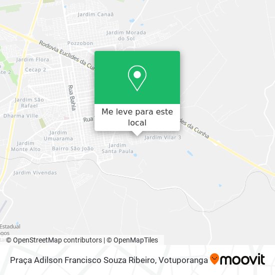 Praça Adilson Francisco Souza Ribeiro mapa