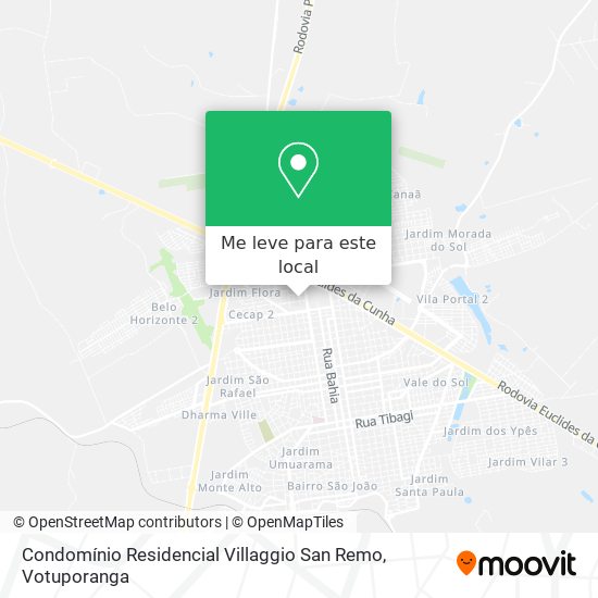 Condomínio Residencial Villaggio San Remo mapa