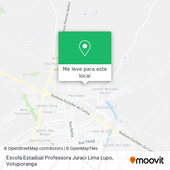 Escola Estadual Professora Juraci Lima Lupo mapa