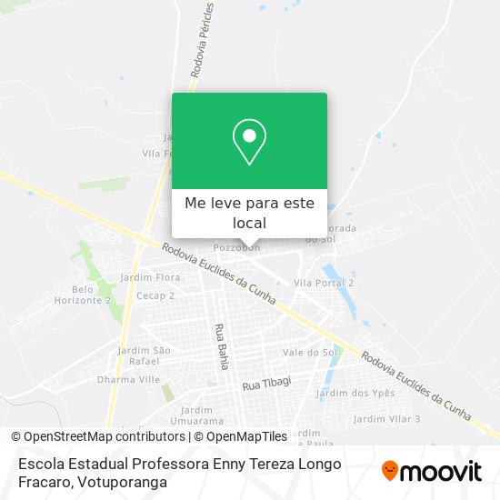 Escola Estadual Professora Enny Tereza Longo Fracaro mapa