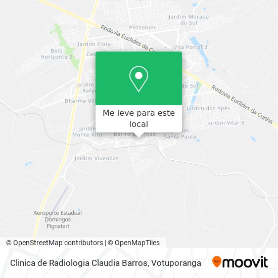 Clinica de Radiologia Claudia Barros mapa