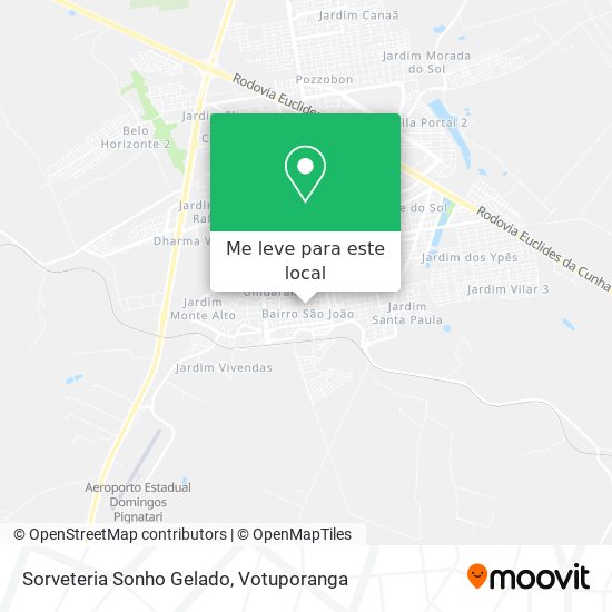 Sorveteria Sonho Gelado mapa