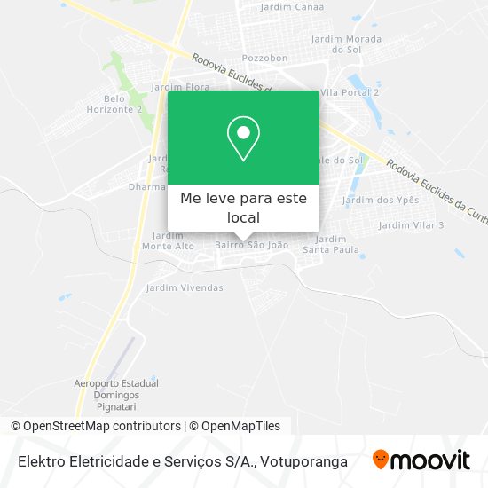 Elektro Eletricidade e Serviços S / A. mapa