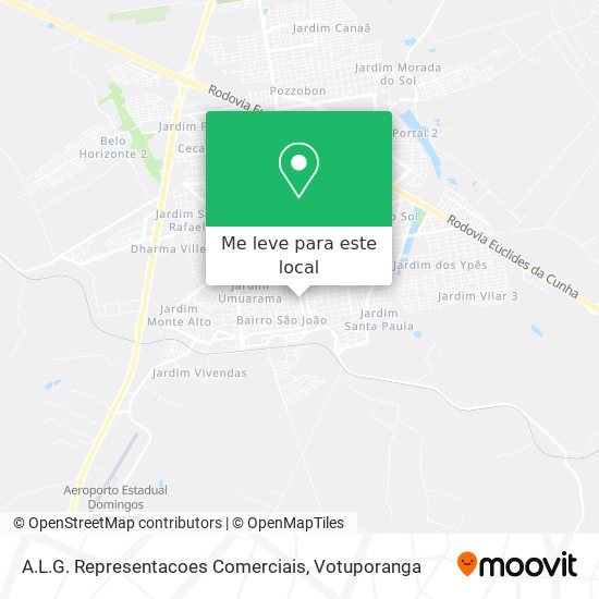 A.L.G. Representacoes Comerciais mapa