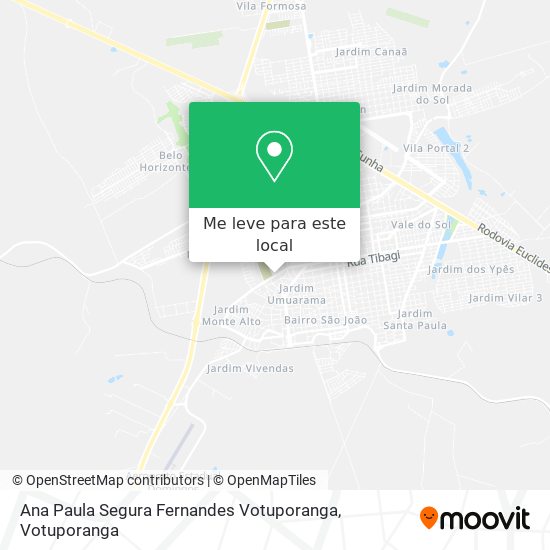 Ana Paula Segura Fernandes Votuporanga mapa