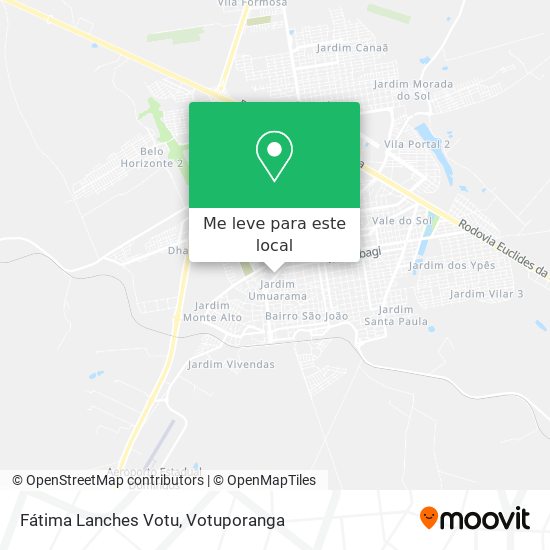 Fátima Lanches Votu mapa