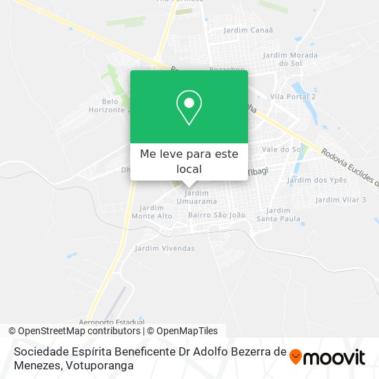 Sociedade Espírita Beneficente Dr Adolfo Bezerra de Menezes mapa