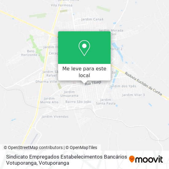 Sindicato Empregados Estabelecimentos Bancários Votuporanga mapa