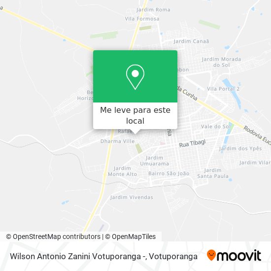 Wilson Antonio Zanini Votuporanga - mapa