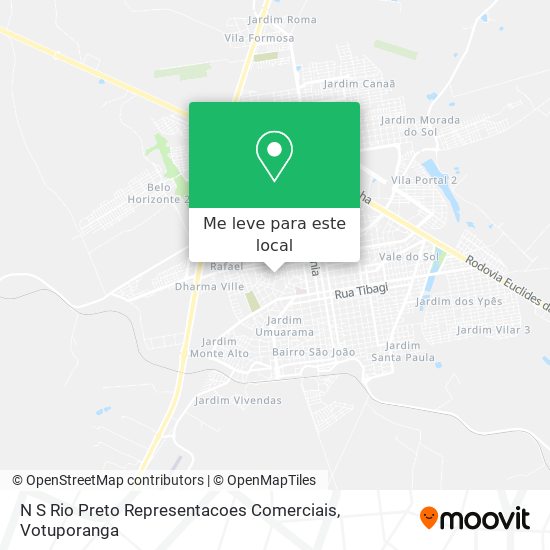 N S Rio Preto Representacoes Comerciais mapa