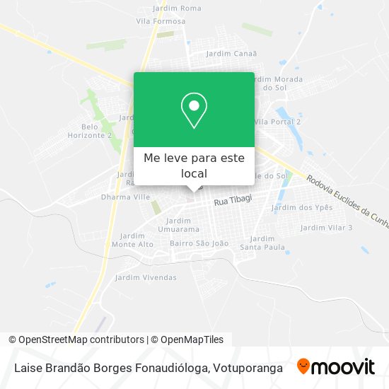 Laise Brandão Borges Fonaudióloga mapa