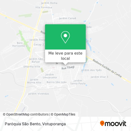 Paróquia São Bento mapa