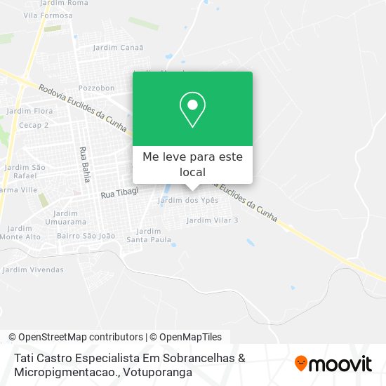 Tati Castro Especialista Em Sobrancelhas & Micropigmentacao. mapa