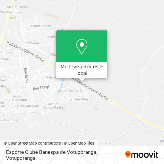 Esporte Clube Banespa de Votuporanga mapa