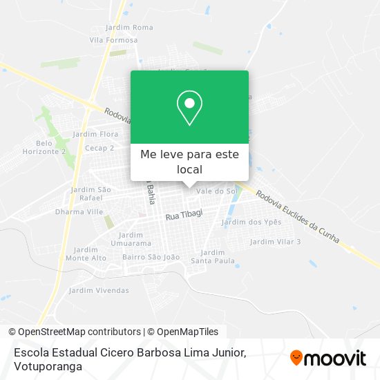 Escola Estadual Cicero Barbosa Lima Junior mapa