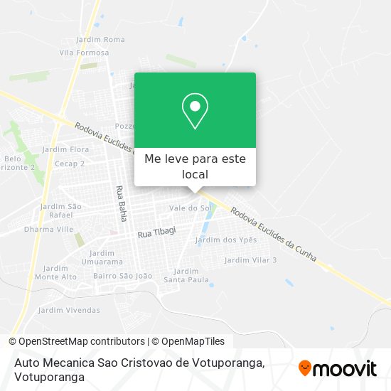 Auto Mecanica Sao Cristovao de Votuporanga mapa