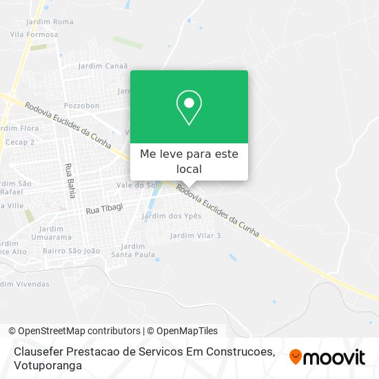 Clausefer Prestacao de Servicos Em Construcoes mapa