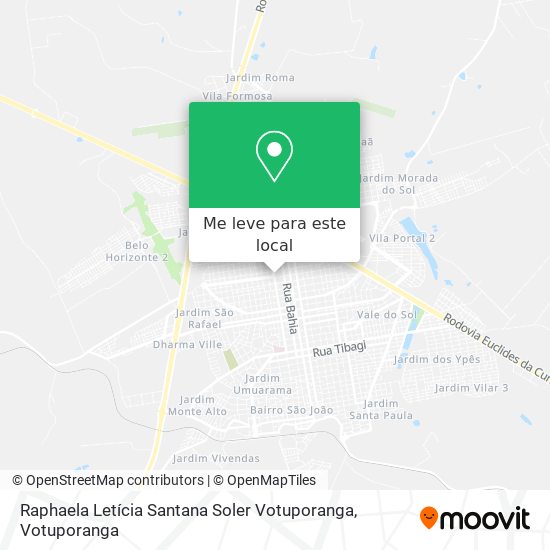 Raphaela Letícia Santana Soler Votuporanga mapa