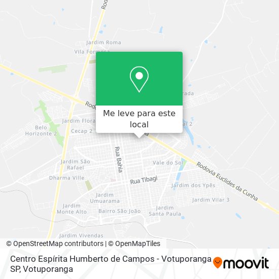 Centro Espírita Humberto de Campos - Votuporanga SP mapa