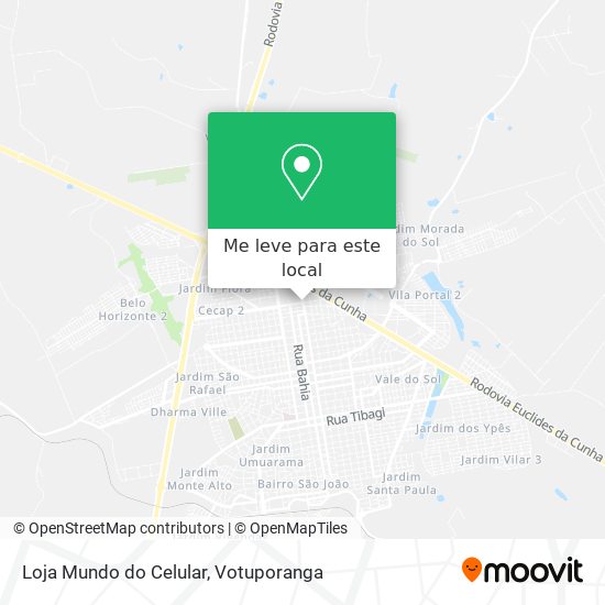 Loja Mundo do Celular mapa